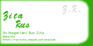 zita rus business card